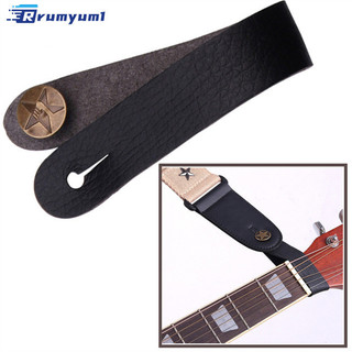 Còn hàng! Dân Gian Đàn Guitar Cổ Đàn Guitar Da Nguyên Chất Đầu Đàn Guitar Acoustic Dây Đàn Ukulele Dây Đeo Phụ Kiện