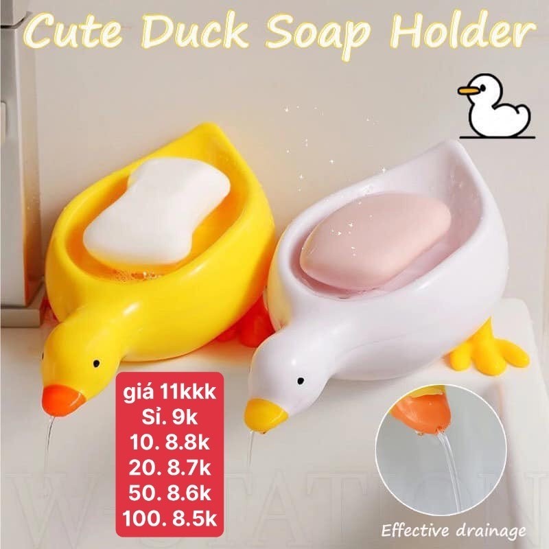 (Bán buôn-chuyên sỉ) Khay Để Xà Phòng Hình Vịt