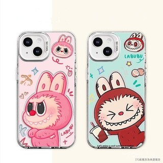 Ốp Điện Thoại Labubupu Màu Hồng Cho iPhone15 14 13 11 12Promax 11Promax 12Pro 14plus 15Promax XS XR X Bubble Mart 4CIK