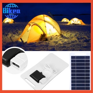 [Bikeaway.vn] Bộ sạc pin chống nước bảng điều khiển pin năng lượng mặt trời 2W 5V để cắm trại Ba lô đi bộ đường dài