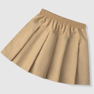 Váy trẻ em học sinh tiểu học kaki xếp ly váy mùa hè đồng phục đi học váy ngắn trung cổ bé gái
