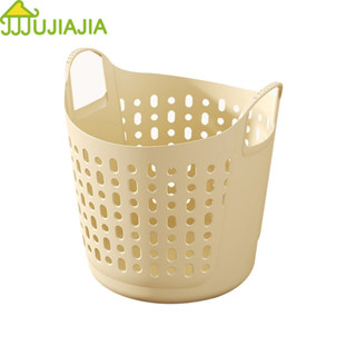 Jujiajia Giỏ đựng quần áo bẩn thiết kế tay cầm dung tích lớn sạch sẽ không mùi tròn và mịn thùng nhựa đựng đồ