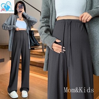  Mẹ & Trẻ Em S-5XL Quần bà bầu Dây rút Plus Size Quần ống rộng mang thai 