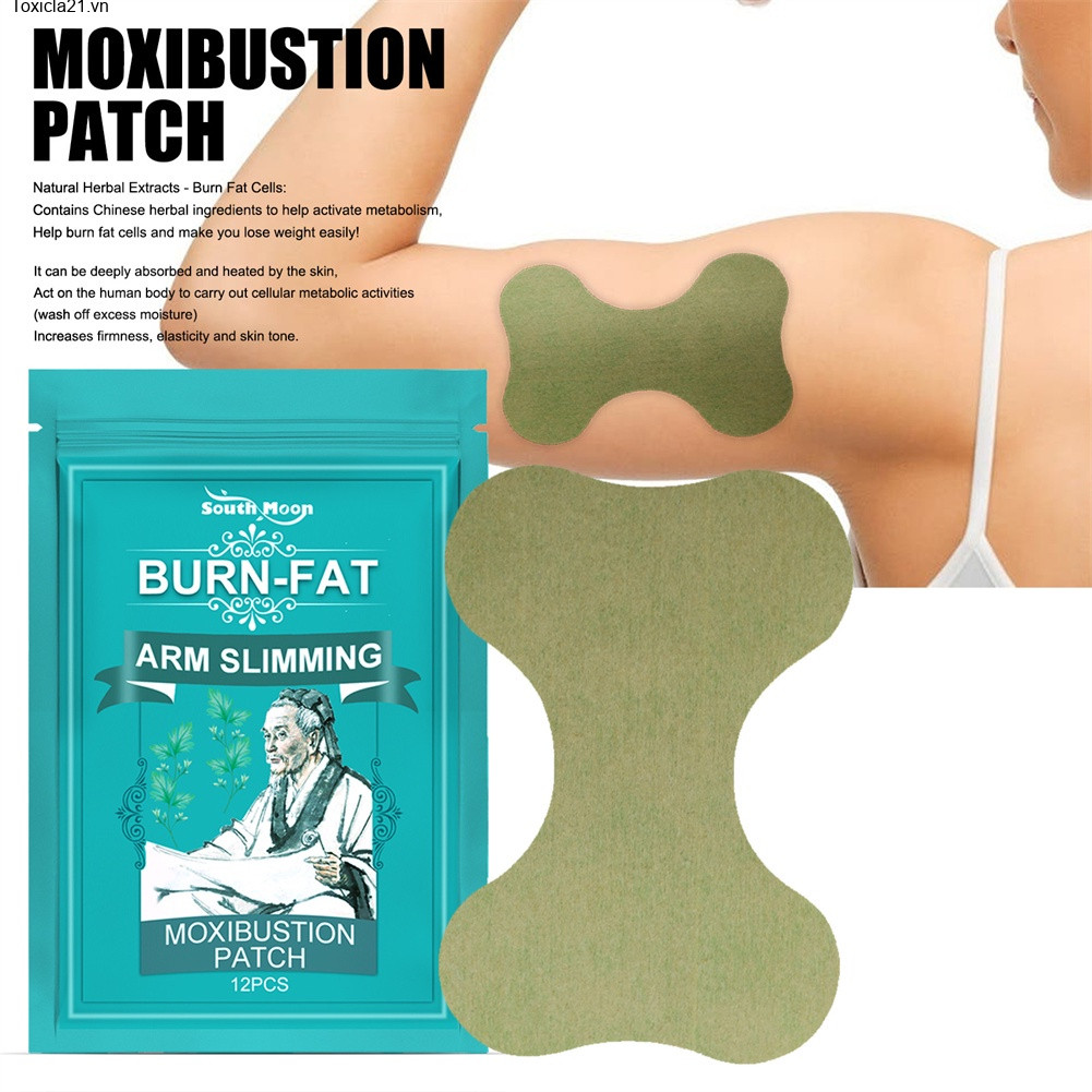 Toxicla2112 Moxibustion ANNIES Miếng dán giảm béo cánh tay Hỗ trợ sưởi ấm gây cháy mỡ