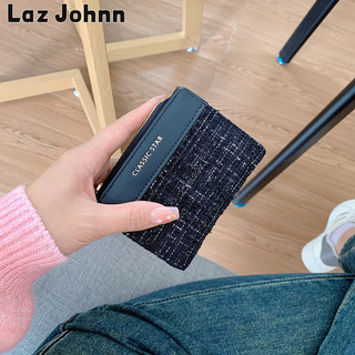 Laz Johnn phiên bản Hàn Quốc hương thơm nhỏ dung tích lớn ví màu trơn dành cho sinh viên
