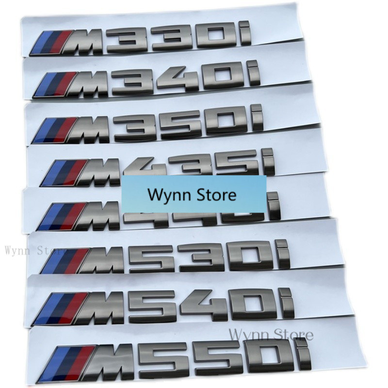 ♣♣Dành Cho Xe BMW logo Màu Xám M330i M340i M520i M530i M650i Biểu Tượng M Hiệu Suất Phía Sau cốp Xe 