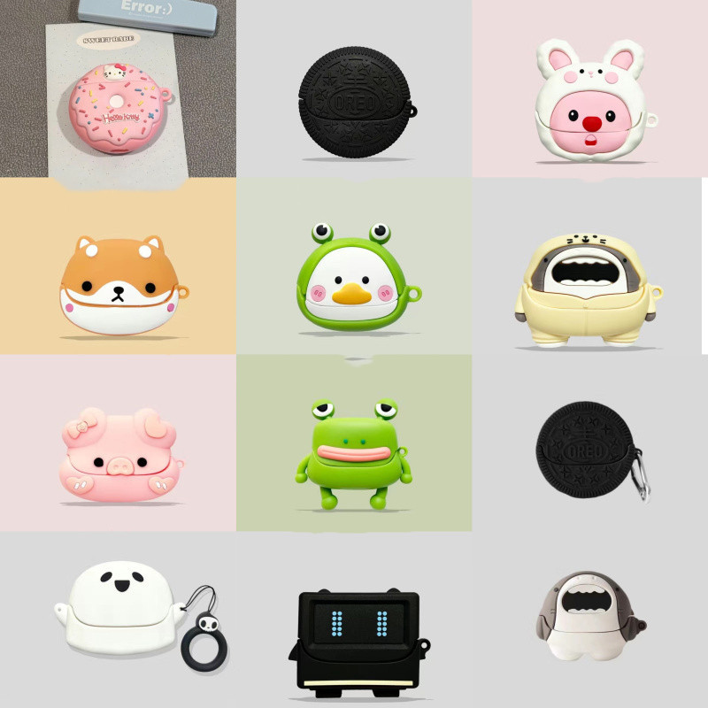 Ốp lưng Baseus Bowie M2S Phim hoạt hình Kuromi Snorlax Bảo vệ tai nghe không dây Vỏ silicon chống số