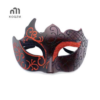   Koqzm  Mặt nạ hóa trang nửa mặt sơn cổ điển dành cho nữ và nam giới Mặt nạ Venice Phụ kiện trang phục Halloween Đạo cụ tiệc Cosplay  mới  