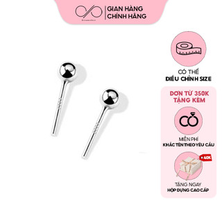Khuyên Tai Bạc S925 DREAMSILVER Minidot Basic Nhiều Size Phong Cách Đơn Giản Tinh Tế KT005