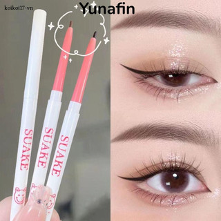 Yunafin Bút kẻ mắt, Bút kẻ mắt Gel lâu trôi không thấm nước, Bút kẻ mắt chống mồ hôi Mỹ phẩm trang điểm Phấn mắt mịn Bút chì nữ
