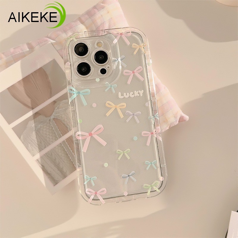 Ốp Điện Thoại Túi Khí Nơ Nhiều Màu Sắc Cho Huawei Honor 300 200 100 90 80 70 60 50 30 20 Pro 90 80 G