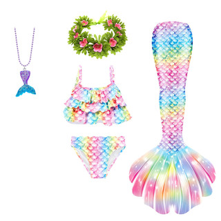 Đồ bơi nàng tiên cá Công chúa Halloween Ariel Trang phục ngày lễ Bể bơi Bộ lạ mắt