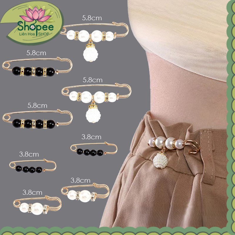 Ghim Cài Điều Chỉnh Lưng Quần, Quần Áo, Phụ Kiện Trang Trí Thêm Kiểu Hàn Quốc