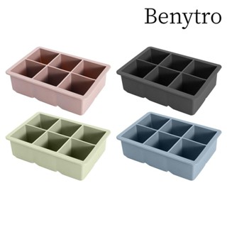 Khuôn làm đá viên BENYTRO, Khay làm đá viên silicon cấp thực phẩm, Chất lượng cao Đen Xanh Xanh Hồng Hình vuông Dụng cụ làm kem