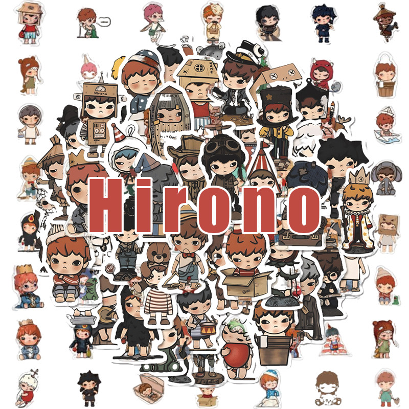 60 Chiếc Giấy Hirono 2025 Hirono Dán Chống Thấm Nước Miếng Dán Hirono Tự Làm Hoạt Hình Quà Tặng