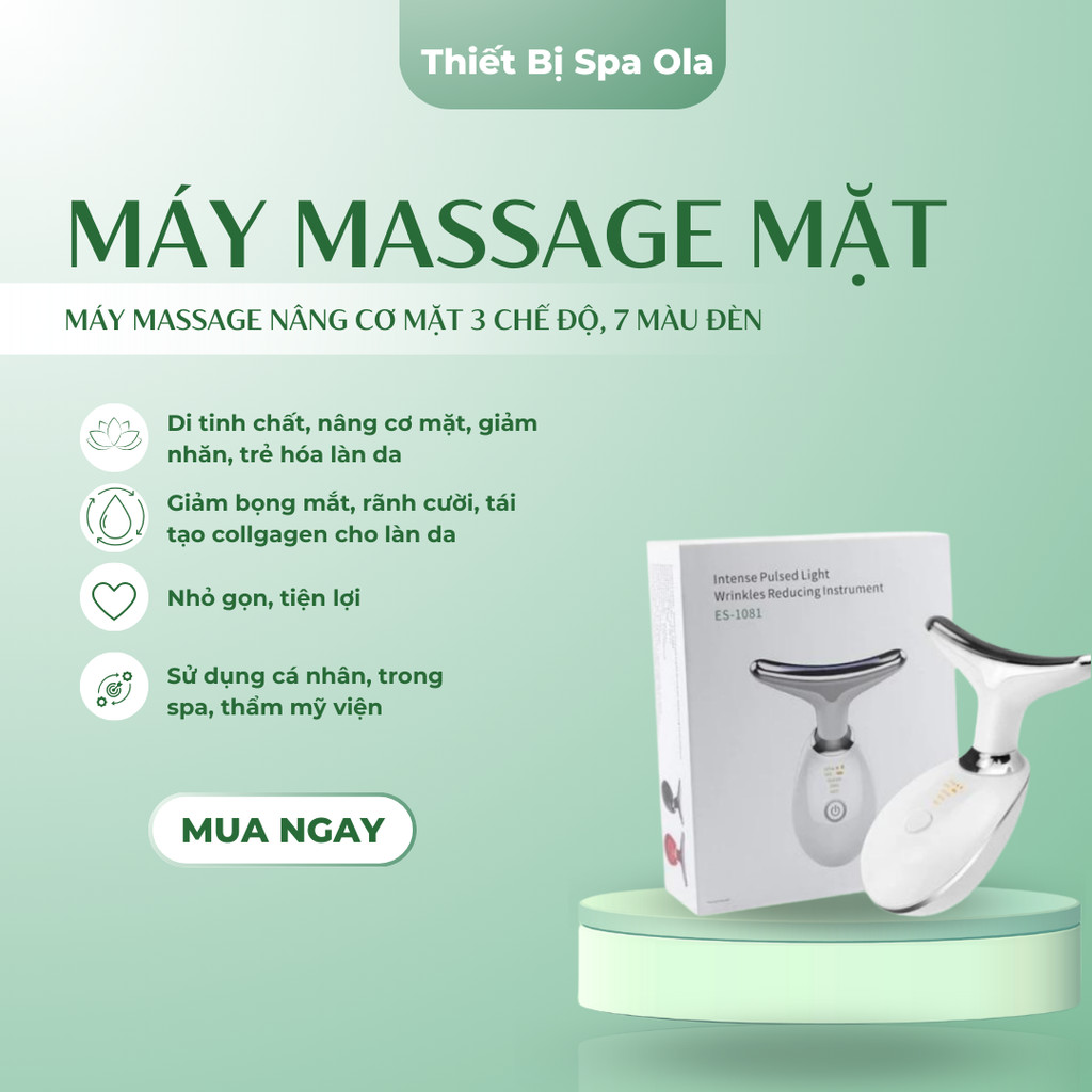 Máy Nâng Cơ Mặt Ola Giảm Nhăn,Làm Sạch Thu,Nhỏ Lỗ Chân Lông Trẻ Hóa Làn Da Đẩy Tinh Chất Bằng Ánh Sá
