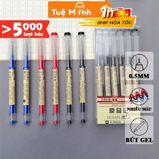 Bút gel 0.5mm màu mực đen/xanh/đỏ Style Muji B41 bút đầu kim dành cho học sinh VPPTUEMINH, văn phòng
