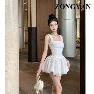 ZONGYAN váy Đầm váy nữ body đầm Cổ điển thời trang Xu hướng Korean WLQ2440GNB 15Z240413