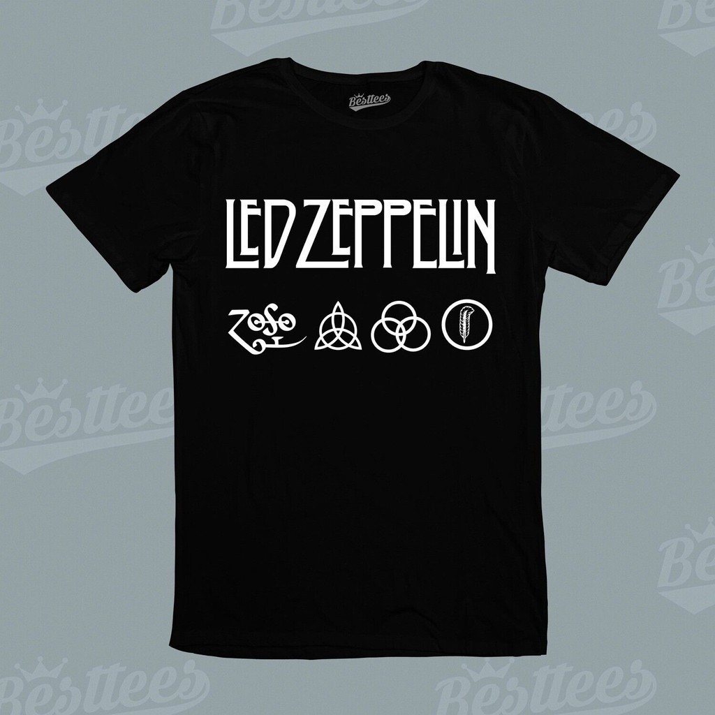 Led Zeppelin Heavy Metal Music Artist Band Graphic Tee Áo thun