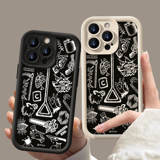 Ốp điện thoại mềm thời trang hoạt hình mát mẻ cho IPhone 11 12 13 14 15 Pro Max 14 15 Plus 7 8 Plus X XR XS Max Se2020 Vỏ chống sốc silicon dày chống rơi