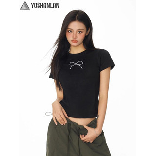 YUSHANLAN áo phông áo thun nữ croptop baby tee Fashion Cổ điển Phong cách hàn quốc WTX2440URS 16Z240419