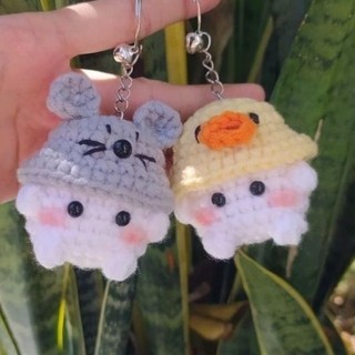 Móc khoá len hình nấm cute handmade