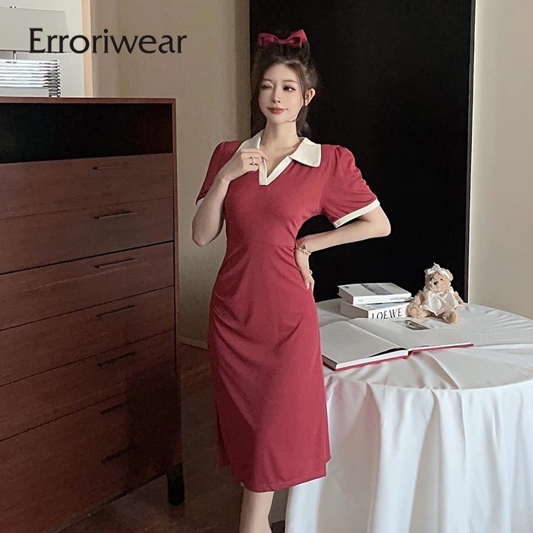 Váy nữ Erroriwear Vỏ bụng và váy xẻ eo mỏng