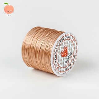  Dây cước co giãn Làm Trang Sức Thủ Công xâu chuỗi hạt dây cước lụa ,Cước tơ xỏ vòng tay 60m đủ màu PEACH 
