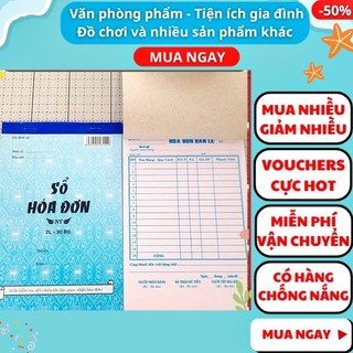 Sổ hóa đơn bán hàng 2 liên - cuốn hoá đơn 2 liên 19x12cm, aplusmart