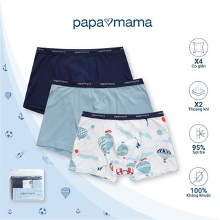(20kg-70kg) Set 3 quần boxer bé trai PAPA MAMA thun sợi tre bamboo kháng khuẩn - -Trang 25 Shop