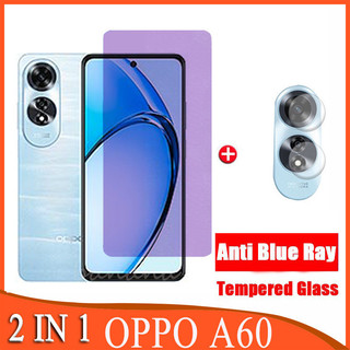 Kính cường lực oppo a60 cho oppo a38 a58 a18 reno11f 2 trong 1 chống tia xanh bảo vệ màn hình kính camera ống kính phim bảo vệ