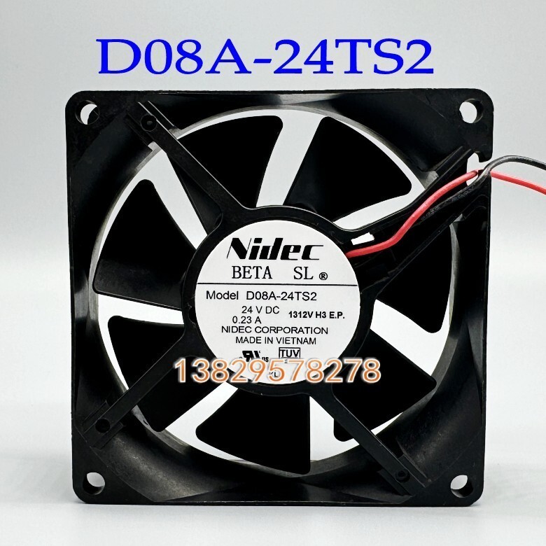 Quạt biến tần trục D08A-24TS2 Nidec 8025 24V 0,23