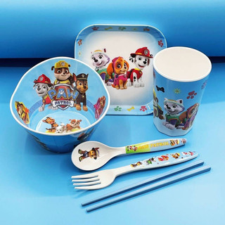 PAW Patrol Children's Bowl Tableware Suit Drop-Proof and Hot-Proof Baby Bowl Student Household Eating Bowl Beautiful Internet Celebrity Bowl Spoon DBqr