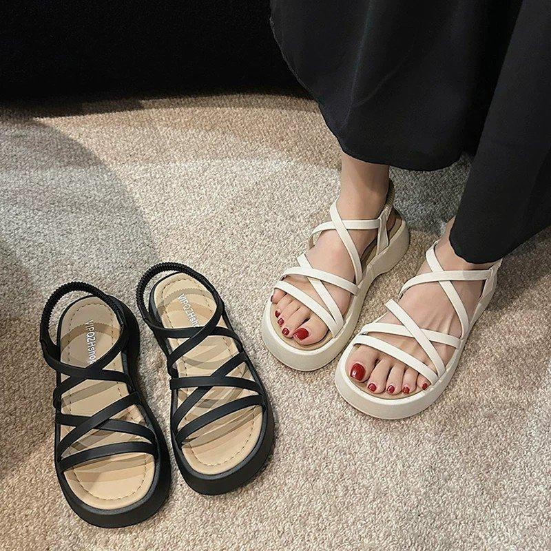 Sandal Nữ Đế Xuồng Bánh Mì H1 Quai Dây Thời Trang Phong Cách - XBStore