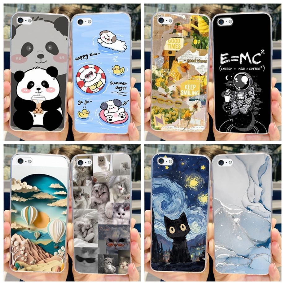 Dành Cho iPhone 5 5s 6 6s Ốp Lưng Hoạt Hình Mới Nhất 2024 In Hình SIlicone Mềm TPU Ốp Lưng Cho iPhon