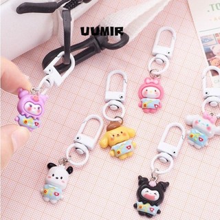 Uumir hoạt hình hình hình móc khóa, mặt dây trang trí hoạt hình dễ thương mặt dây chuyền móc khóa, túi charm phụ kiện treo túi trang sức trang trí