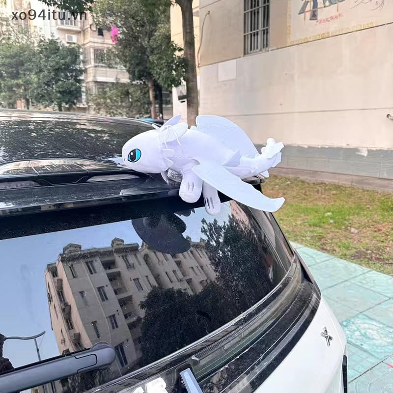 Xoitu Dragon Phụ Kiện Xe Ô Tô Không Răng Búp Bê Rồng Nhỏ Mũ Bảo Hiểm Ô Tô Xe Máy Mái Cửa Che Nắng Trang Trí Rồng Không Răng Đêm Fury Trang Trí Ô Tô Đồ Trang Trí Nội Thất Búp Bê VN