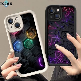 Sáng Tạo Montage Hợp Thời Trang Màu Sắc Thoáng Mát Bạc Vuông Ốp Lưng Điện Thoại Realme Narzo 50A 50i 50 N53 prime GT Master Edition Q3 Pro Carnival Q3S TPU Thiết Kế Cạnh Thẳng Vỏ