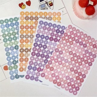 Bảng chữ cái dán sinh viên văn phòng phẩm tay acount bảng chữ cái tiếng anh dán tự làm màu chữ miếng dán