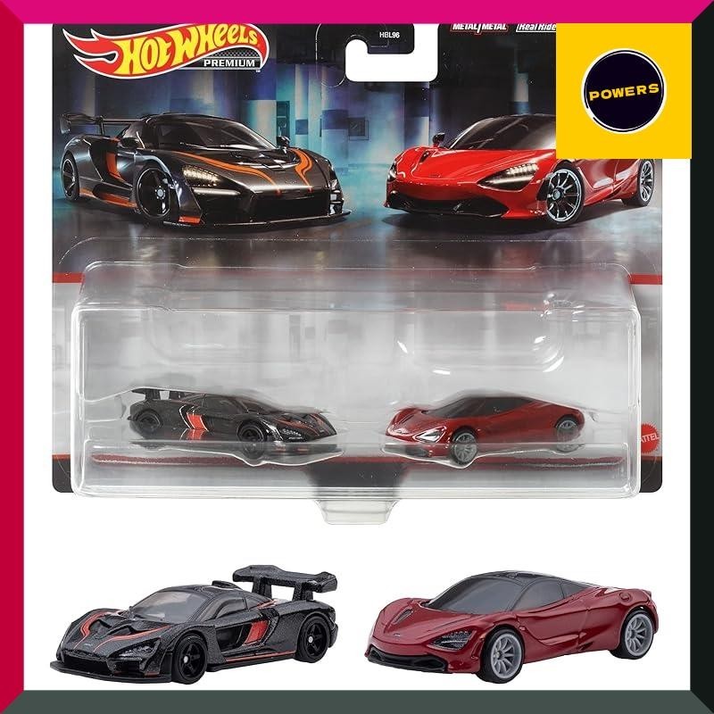 Hot Wheels Premium 2 Pack McLaren Senna / McLaren 720S [3yrs~] HFF97 Black/Red