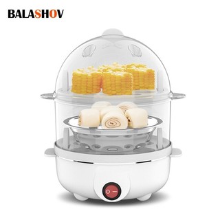 Nồi hơi trứng điện đa năng 220v hai lớp nồi trứng mini hấp poacher nấu ăn nhà bếp máy ăn sáng