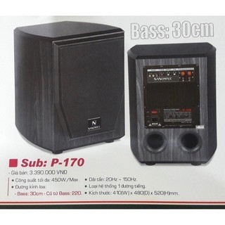 Loa Sub 3 tấc Nanomax SUB 170