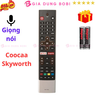  SKU252 - Remote điều khiển tivi SKYWORTH Mã 03 giọng nói điều khiển TV COOCAA - Tặng kèm pin 