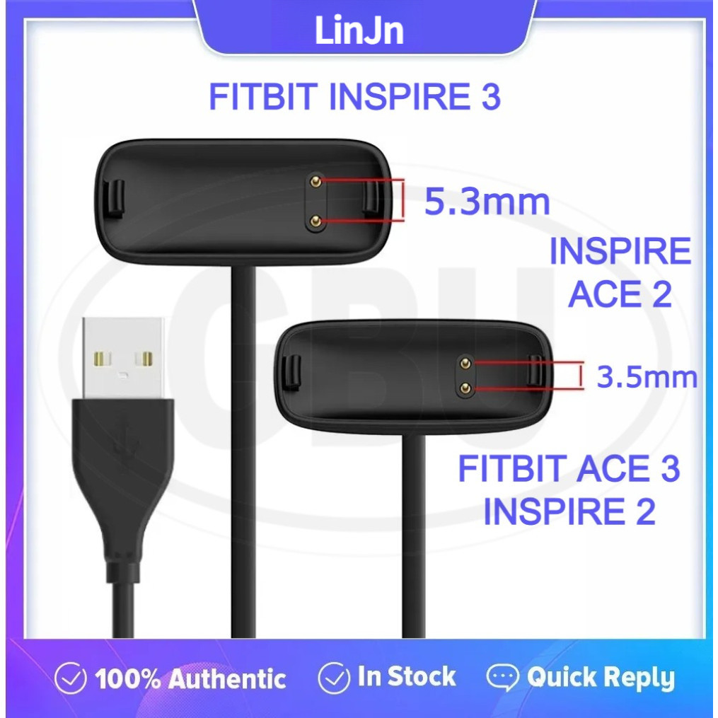 Fitbit Ace 3 / Inspire 3 / Inspire 2 / Ace 2 / Cáp sạc USB Inspire