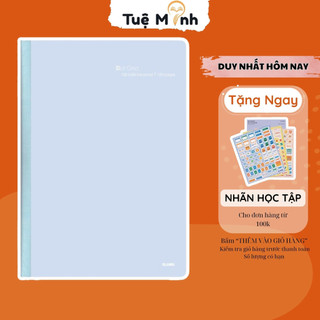 Vở B5 120 trang ruột chấm tròn Dot grid MS 838 may dán gáy Klong VPPTUEMINH, sổ dot bìa Pastel