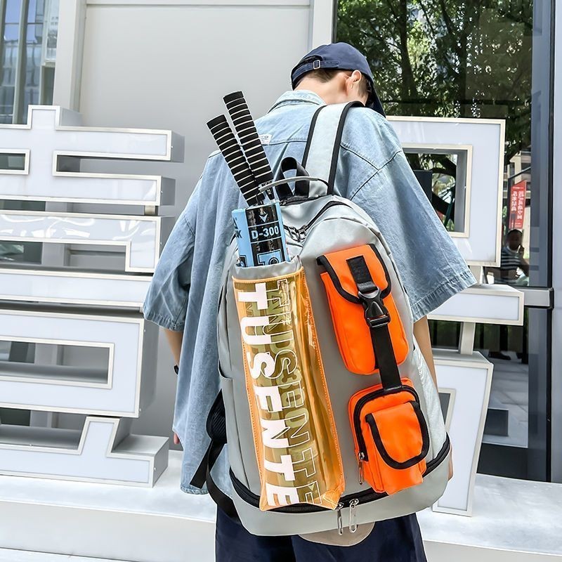 ✨Ba Lô Cầu Lông Hợp Thời Trang Nữ Nam Thể Thao Dung Tích Lớn Schoolbag Nam Sinh Viên Đại Học Túi Tennis Đi Chơi QB31