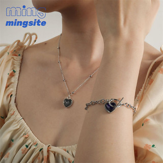 Có thể tô màu Mặt Dây Chuyền Tình Yêu Phụ Kiện Xương Đòn Dây Xích Tối Giản Phiên Bản Hàn Quốc Thời Trang OL Mùa Hè Mới Ấm Màu Đổi Vòng Cổ Dành Cho Nữ