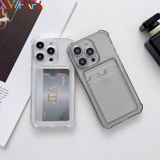 Túi Đựng Thẻ Trong Suốt Ốp lưng Vivo Y100 Y36 Y27 Y27S Y17S Y02 Y02T Y11 2023 Y16 Y02S Y15S Y15A 5G Ốp Lưng TPU Mềm Siêu Mỏng