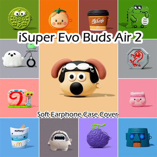 [Còn hàng] Dành cho vỏ iSuper Evo Buds Air 2 Vỏ tai nghe silicon mềm hoạt hình đổi mới NO.3