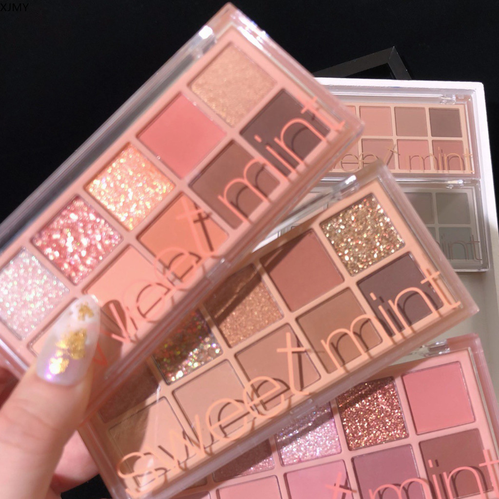 (gq999.th) Mới Thời Trang Hàng Ngày 10 Màu Phấn Mắt Matte Earth Color Eye Shadow Plate